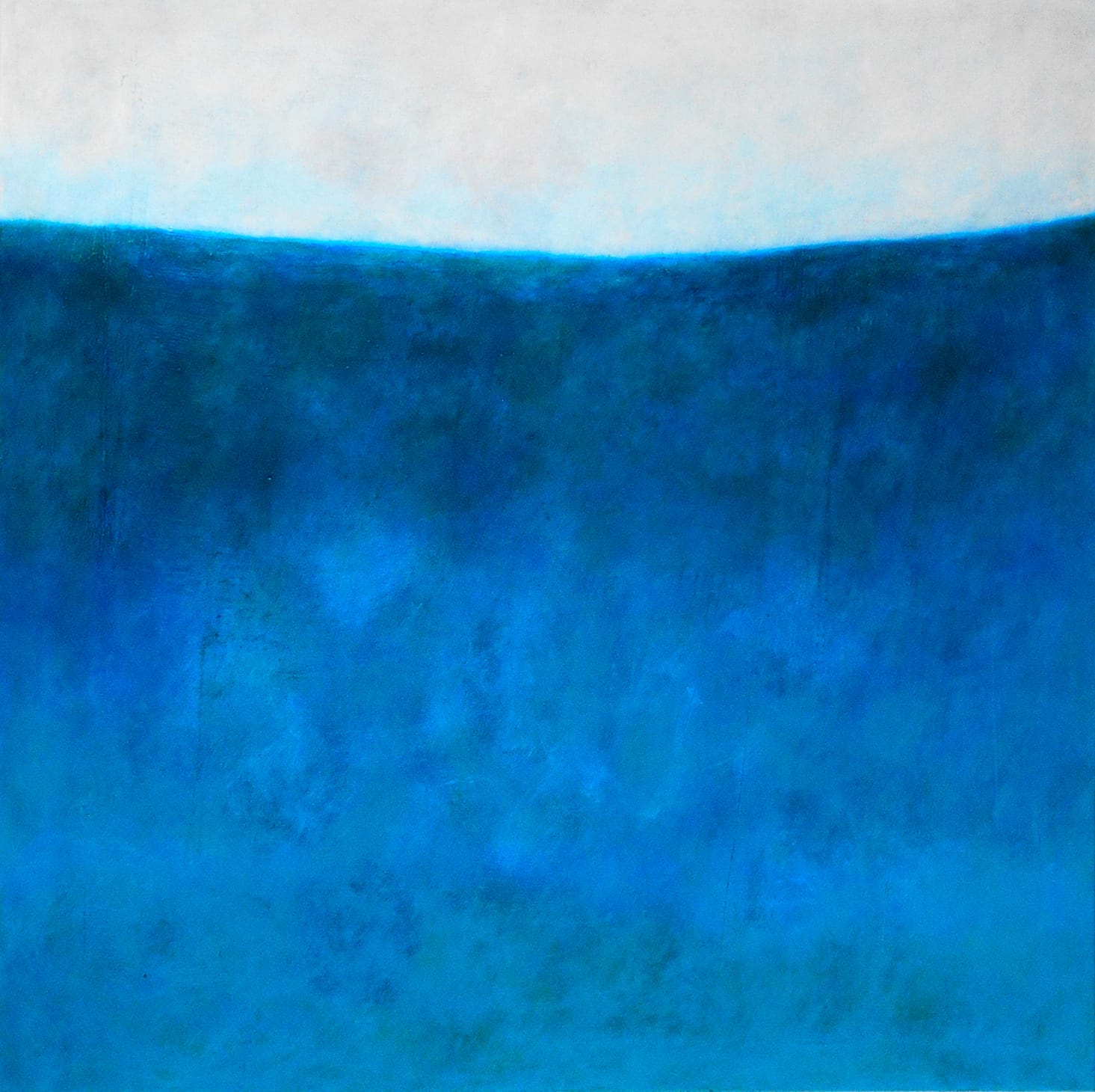 Stille Wasser / 80 x 80 cm / Acryl, Sand